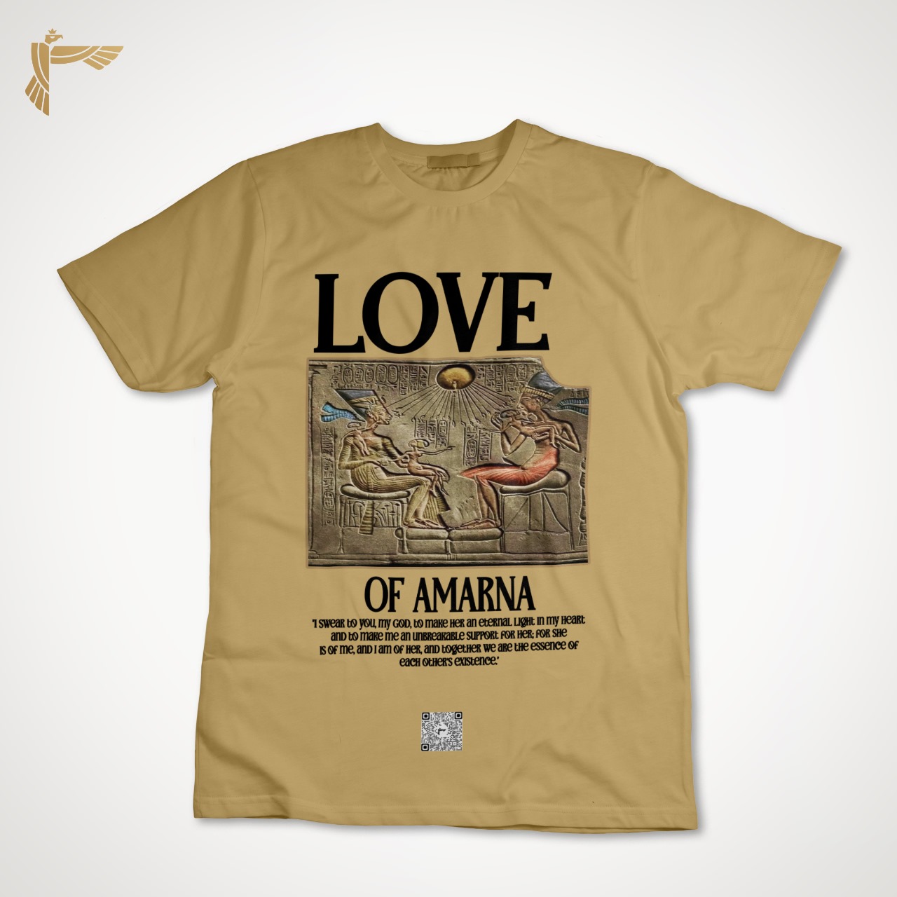 Camiseta dorada "El amor de Amrana"