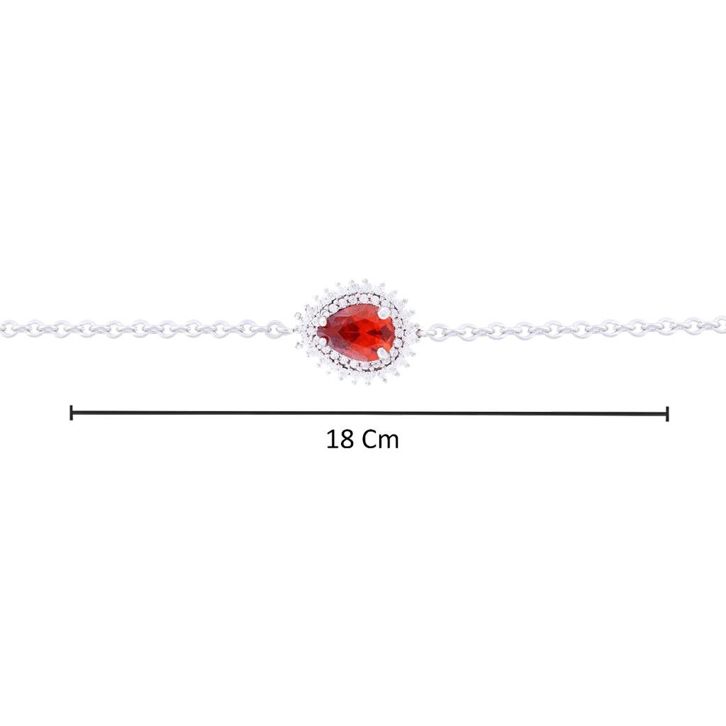 赤い洋ナシのブレスレット