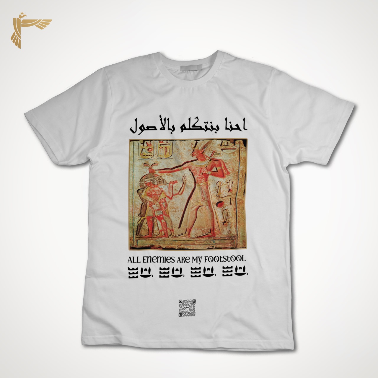 Camiseta blanca "Hablamos con herencia"